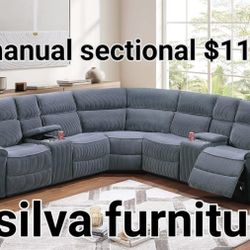 Sectional Recliner Manual Brand New In Box