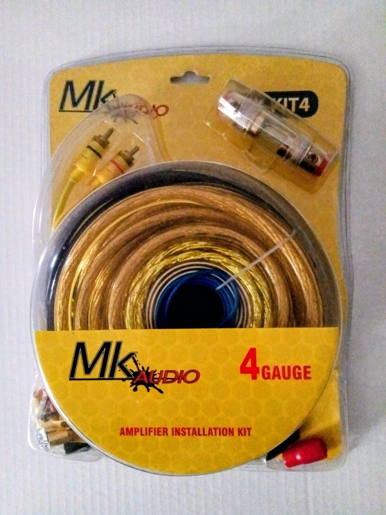MK Audio 4 Gauge Amplifier Kit Brand New In The Box