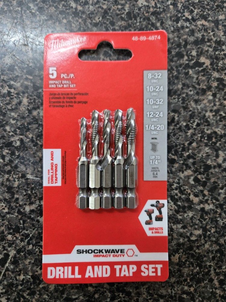 Milwaukee 5 Piece Bit Set (48-89-4874)