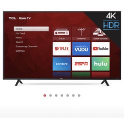 TCL 55" CLASS 4-SERIES 4K UHD HDR ROKU SMART TV- 55S401