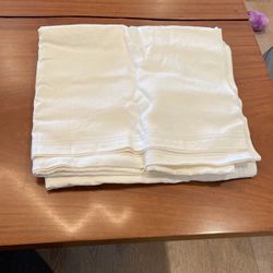 Linen Tablecloth 70” x 126” White 