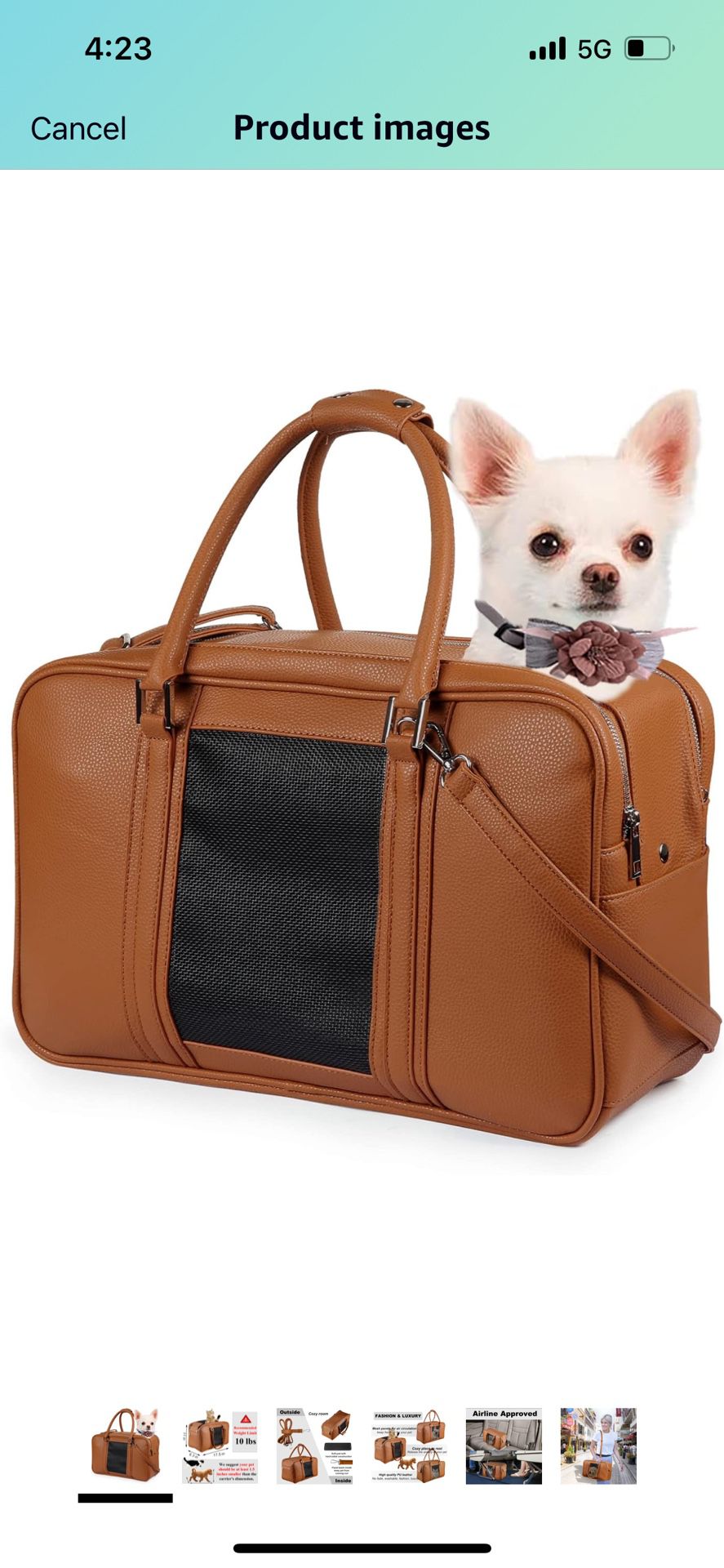 Dog Purse Carrier Bag