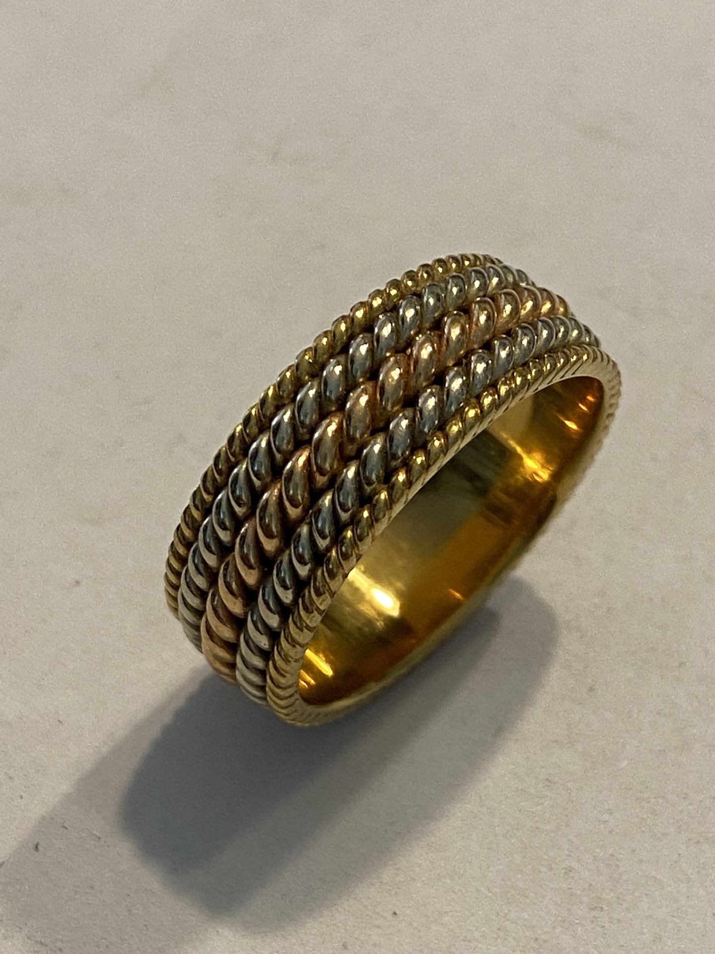 18K Tri- Gold Ring