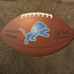 Detroit Lions football plaque by Wincraft for indoor use only