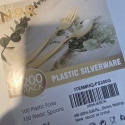 New Gold Spoons And Forks