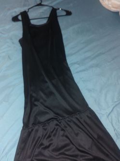 Casual slip on black dress size XL $5