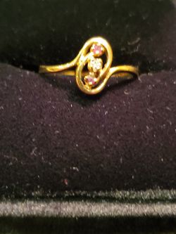 10kt Ruby and Diamond Ring