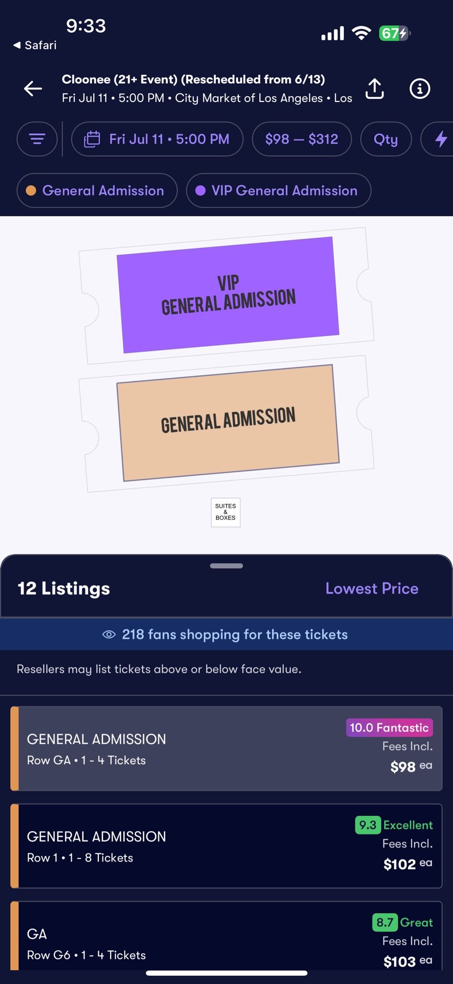 Cloonee Tickets