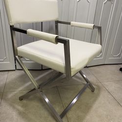 Modern 3 dining Chairs / Stainless Steel