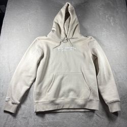 Costco Wholesale Unisex Logo Men’s S Women’s M Beige/Cream Hoodie #757