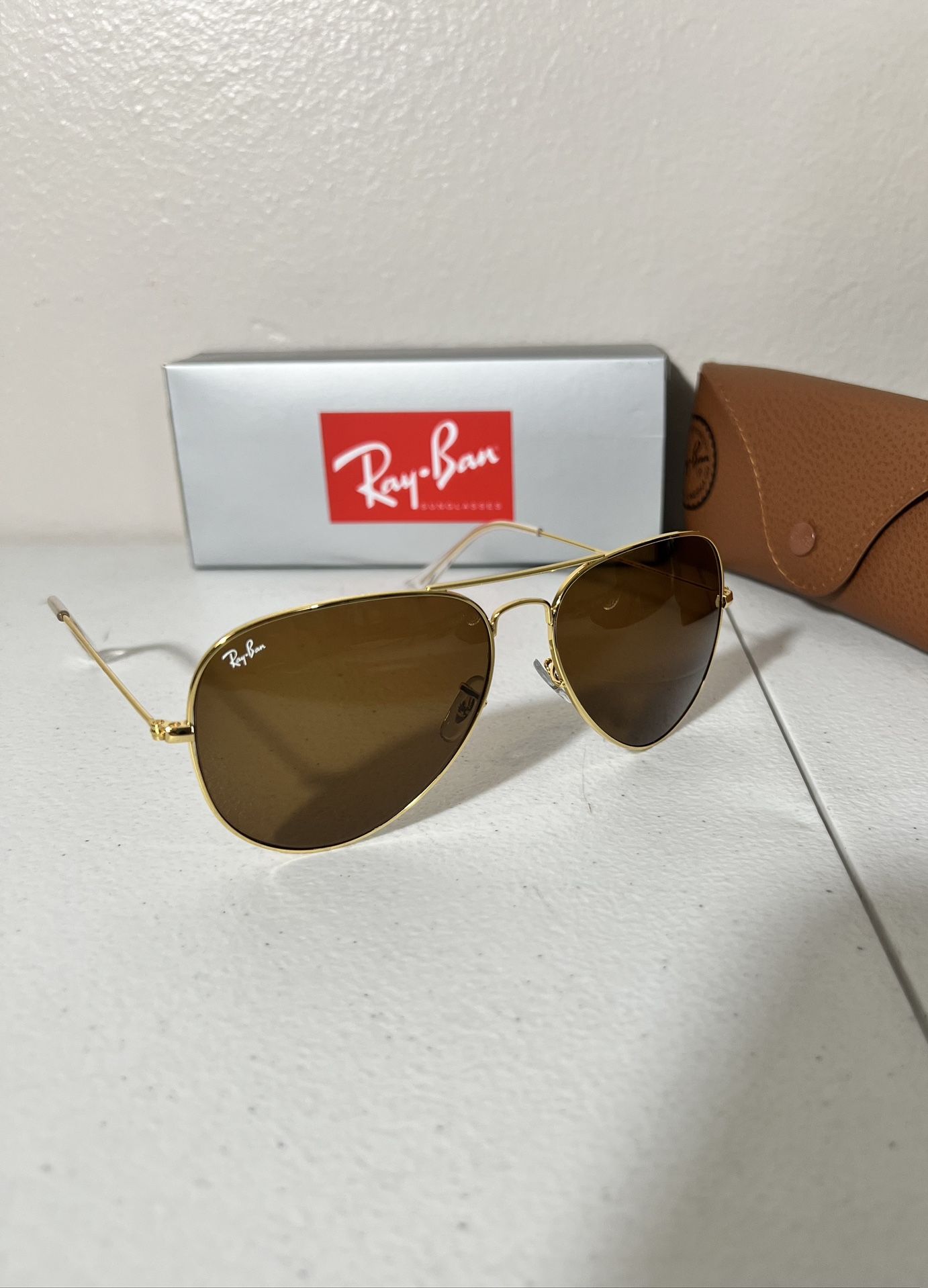 New RayBan Aviator Oversize Size 62mm & Standard Size 58mm With Original Ray Ban Packaging