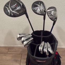 Titleist Woods, Irons, Golf Bag