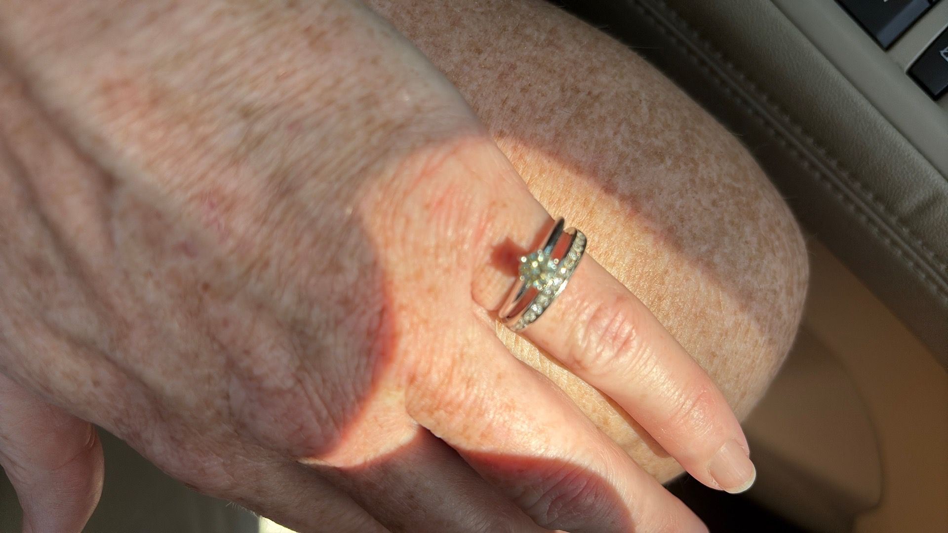 1/2 carat diamond ring and diamond band