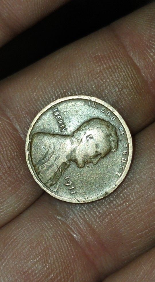 1911 Wheat Penny With Dd And Bubble Errors