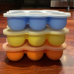 KiddoFeedo Silicone Baby Food Freezer Tray - Set Of 3