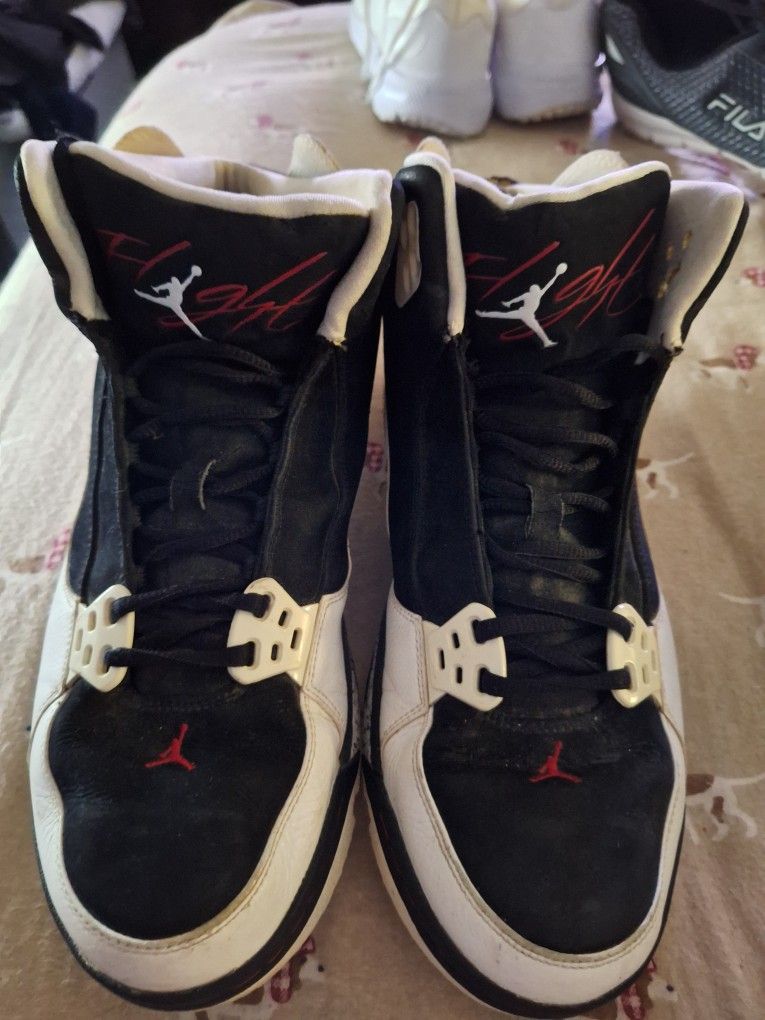 Nike Shoes Mens Size 13 Air Jordan OI' School III Sneakers Black Mid Top 375512-163 $40