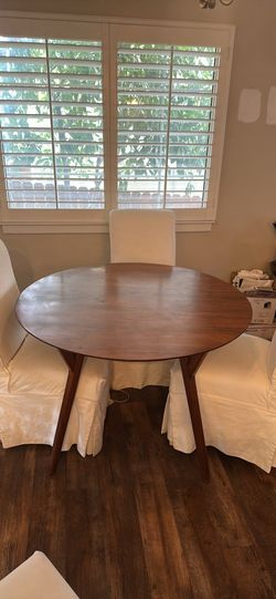 Dining table and chairs