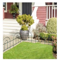 Garden Folding Border Fence, Metal Wire Edging Flower Fence- 25 Feet