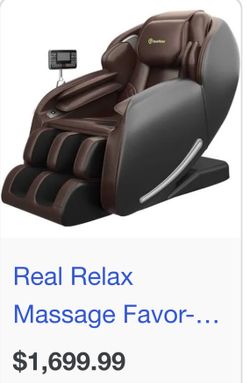 Real Relax Massage Chair Brown