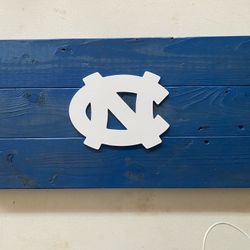 UNC Carolina Wood Sign