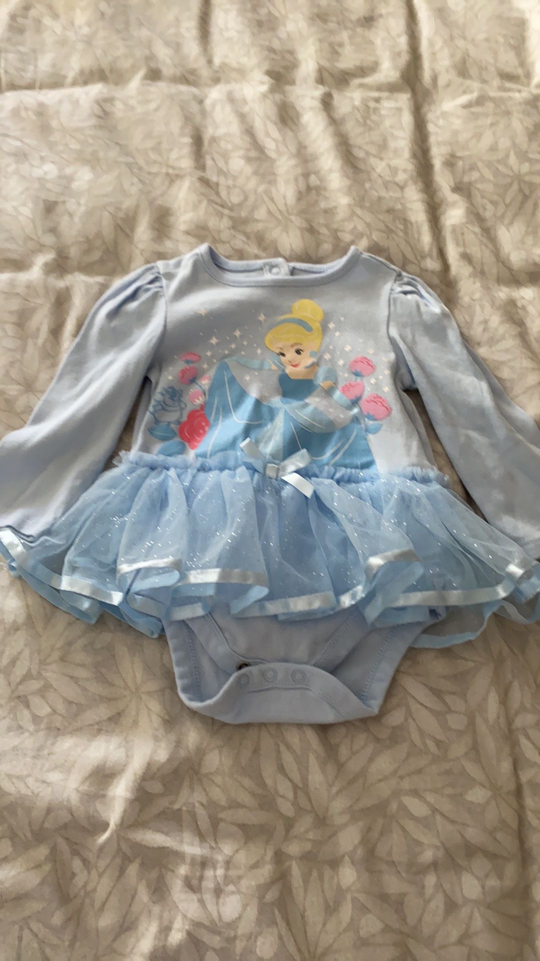 DISNEY’S Cinderella onesie bodysuit with tulle skirt 