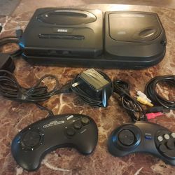 Sega Genesis V2 with CD System Attachment