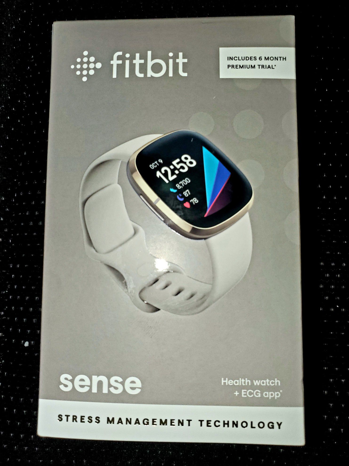 FITBIT SENSE HEALTH WATCH + ECG APP STRESS MANAGEMENT TECHNOLOGY BRAND NEW NEVER OPENED OR USED