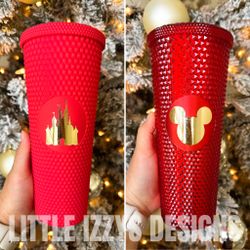 Disney Christmas Tumbler Mickey Mouse Ears Mickey Cup Disney Tumbler 