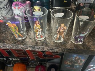 Masters of the universe glassware set of 4