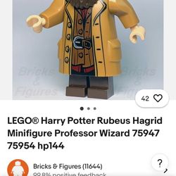 LEGO® Harry Potter Rubeus Hagrid Minifigure Professor Wizard 75(contact info removed)4 hp144