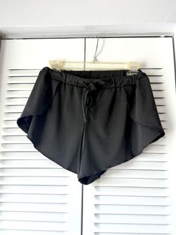 Black Athletic Running Shorts with Drawstring
