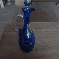Vintage Glass Wine Vase