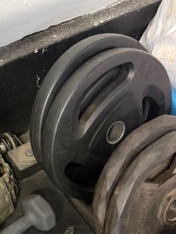 Black 45lb Olympic Weight Plate
