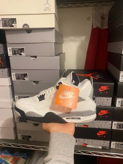 Jordan 4 Retro white Cement