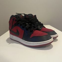 Jordan 1 Mid Gym Black Red 