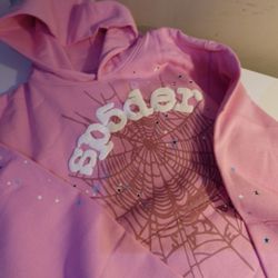 Sp5der Hoodie Pink