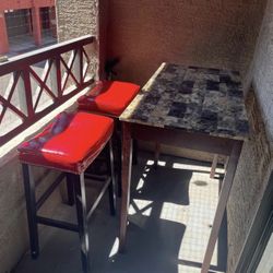 Table With Stools 