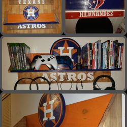 Team Logos & Any Logo Shelves / Custom Handmade & Handpainted 