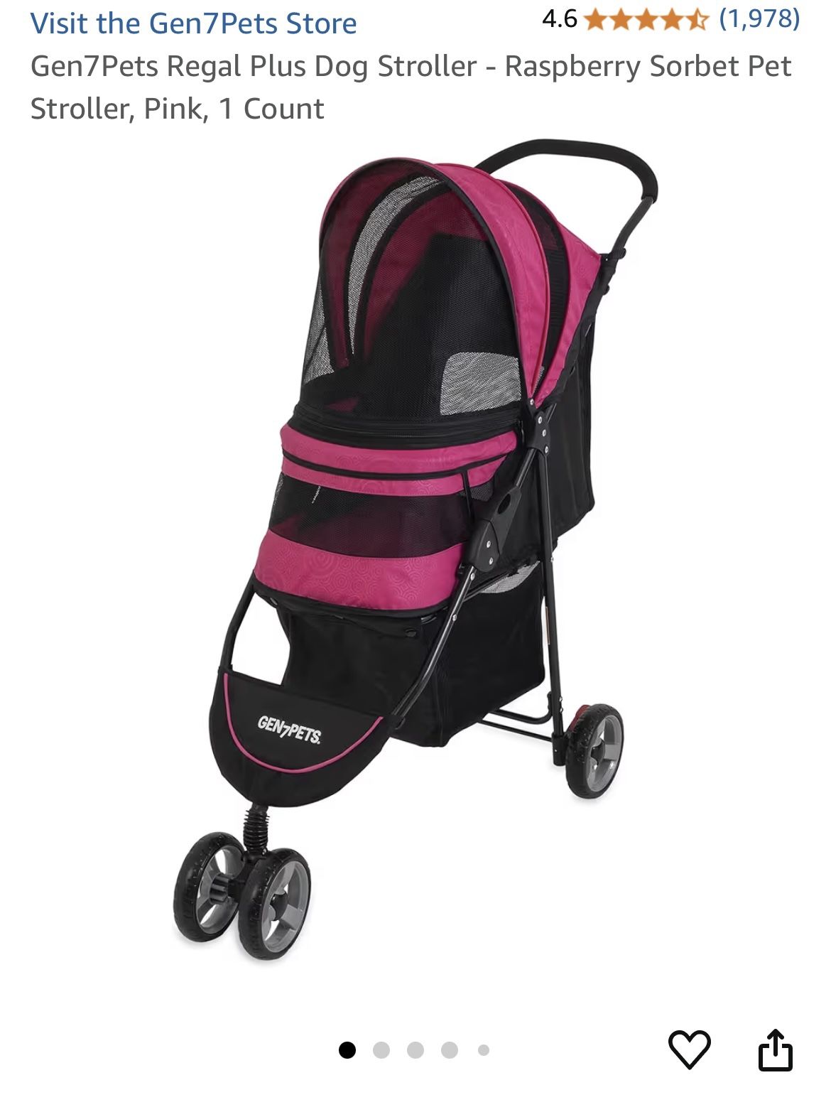 Dog Stroller - Pink