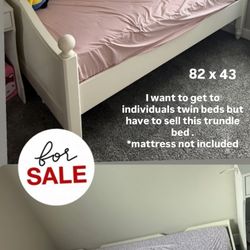 Wooden Twin Size Day Bed W/ Hiding Extra Bed Underneath $275
