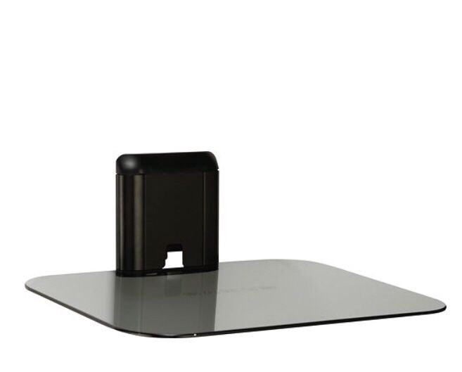 Black On-Wall Component Shelf : Sanus Vertical Series