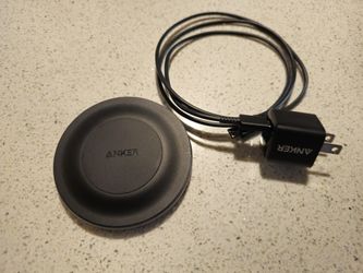 Anker Powerwave Pad Alloy 15watt wireless charger with Anker power adaptor and Cable