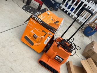 Exclusive Shop RIDGID 1625 CFM 3-Speed, Portable AM2560 Air Mover Blower Fan with Collapsible Handle, Rear Wheels, Water Damage Restoration Questions 