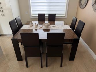 Used Cedar Wood 8 Person Table