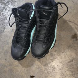 Air Jordan 13 Retro Black "Island Green" 9.5