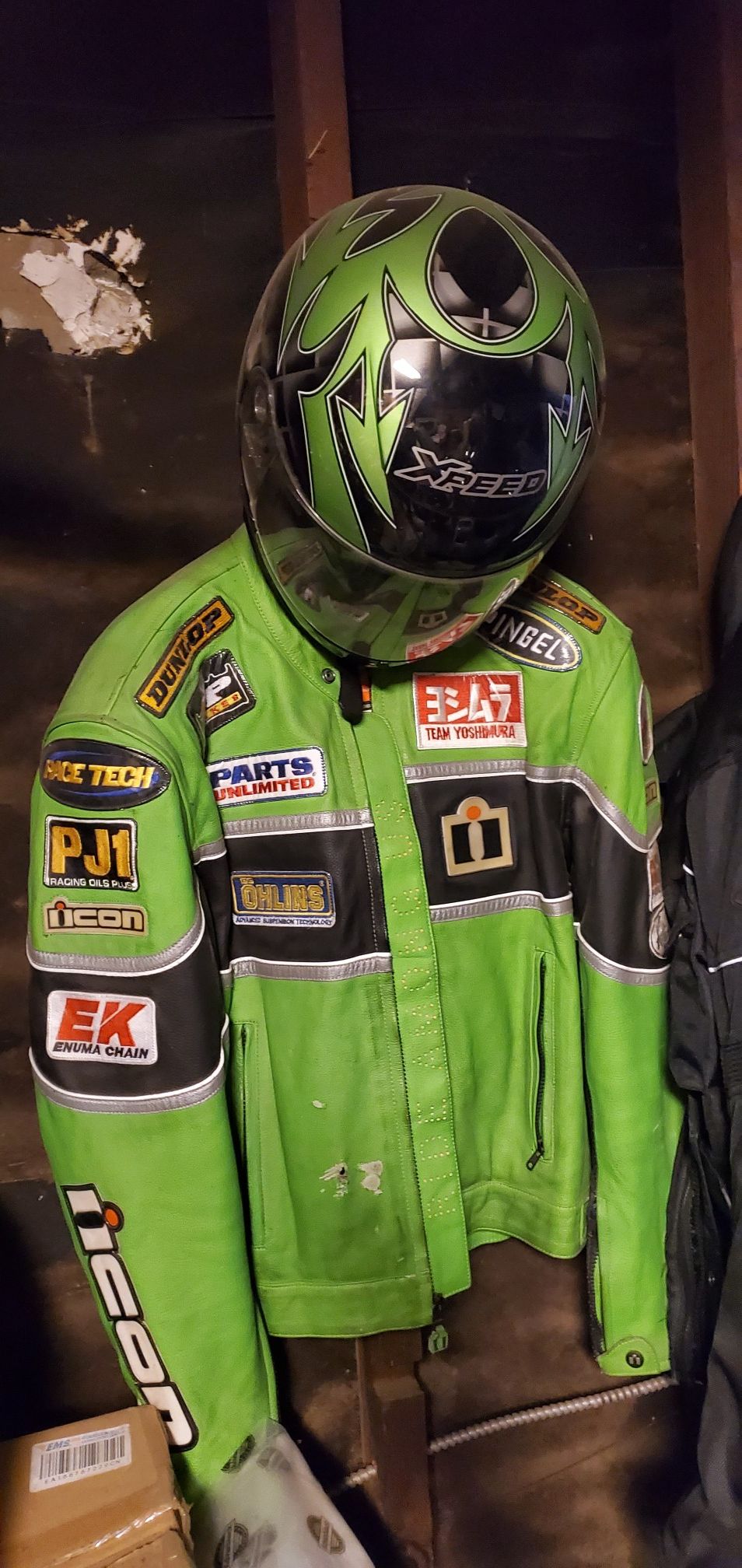 Motor cycle jacket And Helmet