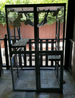 Wooden Outdoor Cat Catio Enclosure - NEW