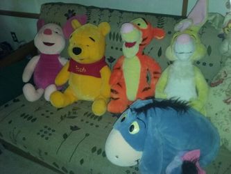 Winnie the pooh tigger piglet rabbit eyore plush set