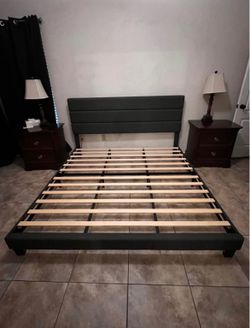 King size platform bed frame