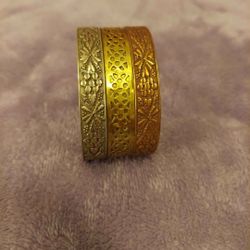 Vintage Tri color Cuff Bracelet 